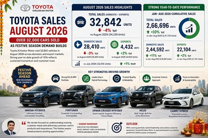 Toyota Sales August 2026